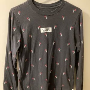 Navy blue vans long sleeve tee shirt. kids large but fits like an adult small